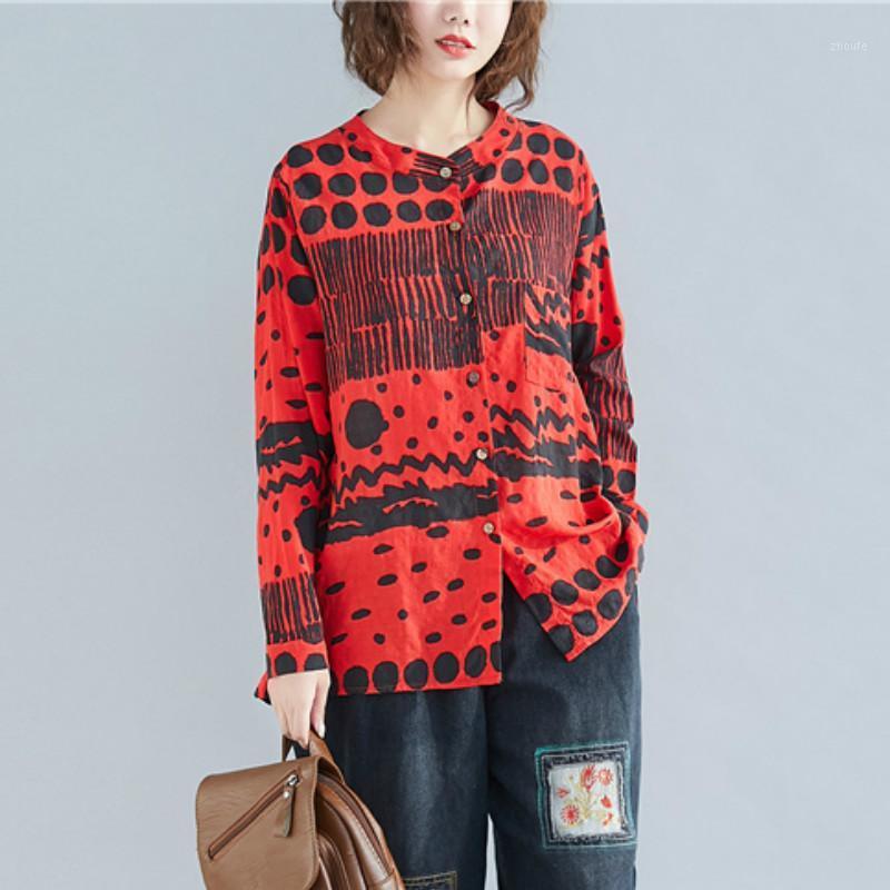 Women's Blouses & Shirts Plus Size Women Blouse Shirt Lady Tops Tunic Button Casual Cotton Linen Loose Spring Print Fashion Female Clothing, Picture color
Women's Blouses & Shirts Plus Size Women Blouse Shirt Lady Tops Tunic Button Casual Cotton Linen Loose Spring Print Fashion Female Clothing, Picture color