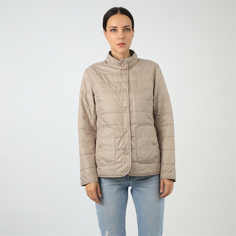 AllureAmore Spring Vest For Women Down Jacket Waterproof Cotton Coat DoubleSide Outwear Thin Parka Lightweight Quilted Clothes 200928