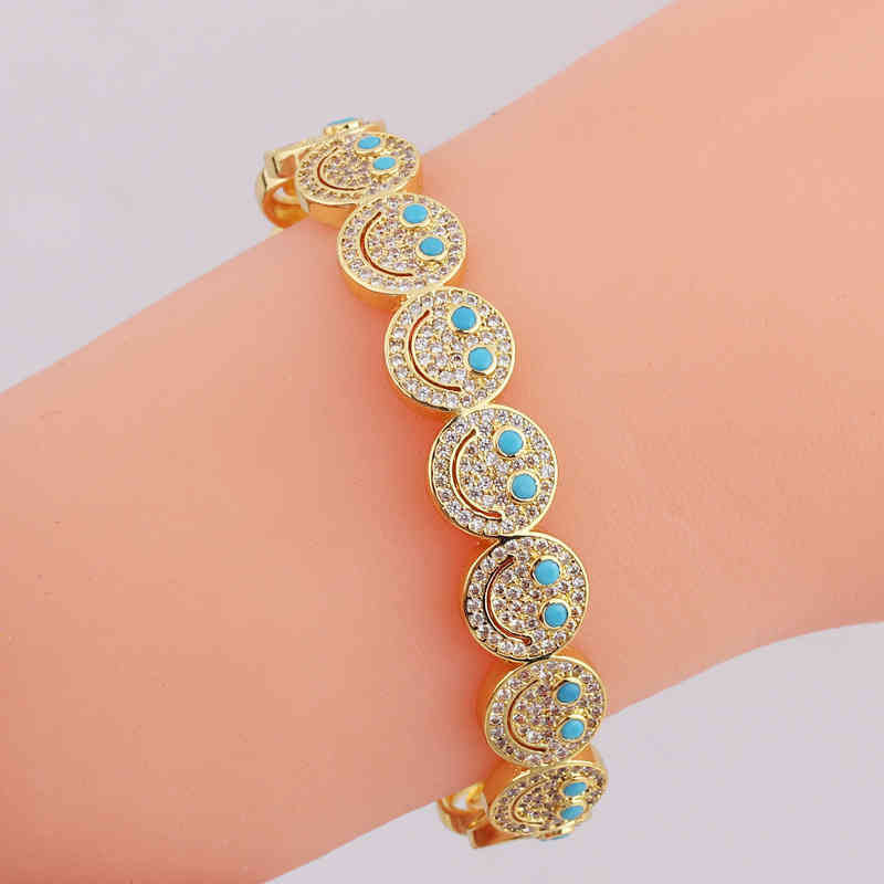 European And American Fashion Retro Diamond Face Open Bracelet For Women