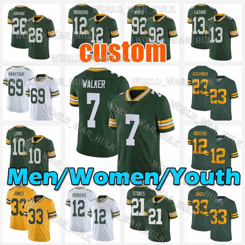 Green Bay''Packers''7 Quay Walker Football Jersey 95 Devonte Wyatt 12 Aaron Rodgers Aaron Jones Jaire Alexander Eric Stokes AJ Dillon David Bakhtiari Bart Starr, Men custom jersey
Green Bay''Packers''7 Quay Walker Football Jersey 95 Devonte Wyatt 12 Aaron Rodgers Aaron Jones Jaire Alexander Eric Stokes AJ Dillon David Bakhtiari Bart Starr, Men custom jersey