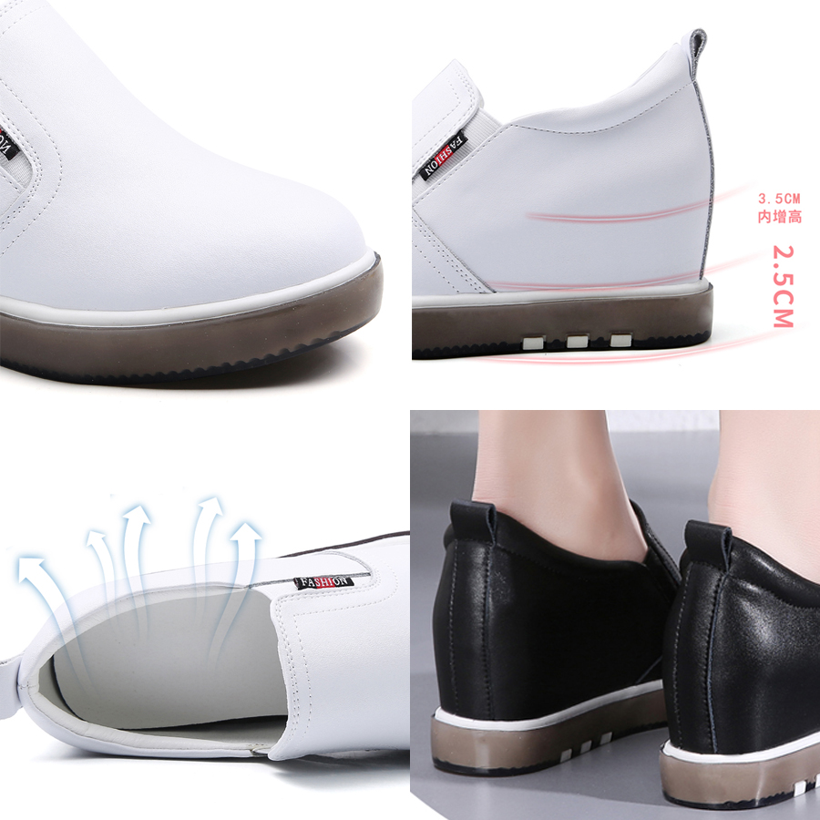 6cm Leather Platform Sneakers Wedge Shoes for Women Slip on Casual Shoes Fashion Sneakers Slipon Spring Summer Shoes, Black leather
6cm Leather Platform Sneakers Wedge Shoes for Women Slip on Casual Shoes Fashion Sneakers Slipon Spring Summer Shoes, Black leather