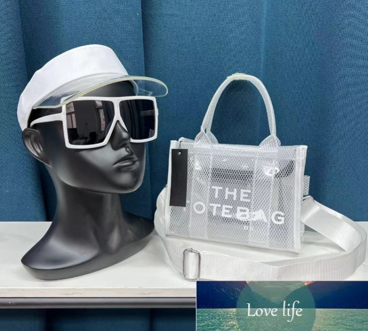 The Tote Bags Beach PVC Summer Women's Hand Bags Fashion Designer Transparent Tote Bags and Sunglasses Set, Red
The Tote Bags Beach PVC Summer Women's Hand Bags Fashion Designer Transparent Tote Bags and Sunglasses Set, Red