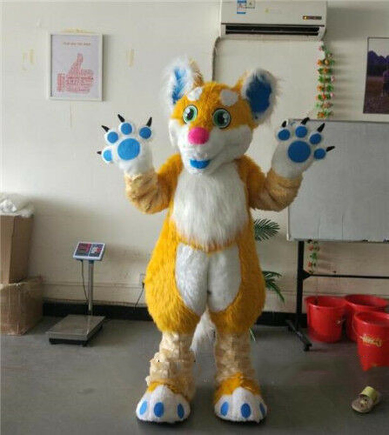 Mascot doll costume Halloween Yellow Long Fur Fox Husky Dog Fursuit Mascot Costume Suit Party Dress Outfits Advertising Xmas Easter Adults, Default color
Mascot doll costume Halloween Yellow Long Fur Fox Husky Dog Fursuit Mascot Costume Suit Party Dress Outfits Advertising Xmas Easter Adults, Default color
