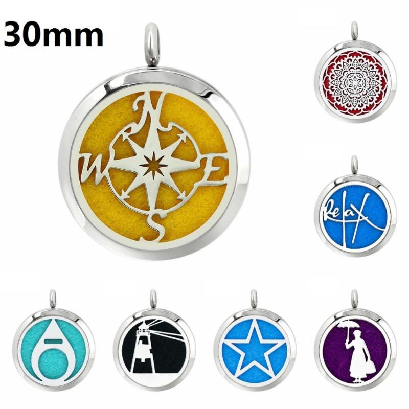 Pendant Necklaces Compass 30mm Bling 316L Stainless Steel Essential Oil Diffuser Perfume Locket Jewelry
Pendant Necklaces Compass 30mm Bling 316L Stainless Steel Essential Oil Diffuser Perfume Locket Jewelry