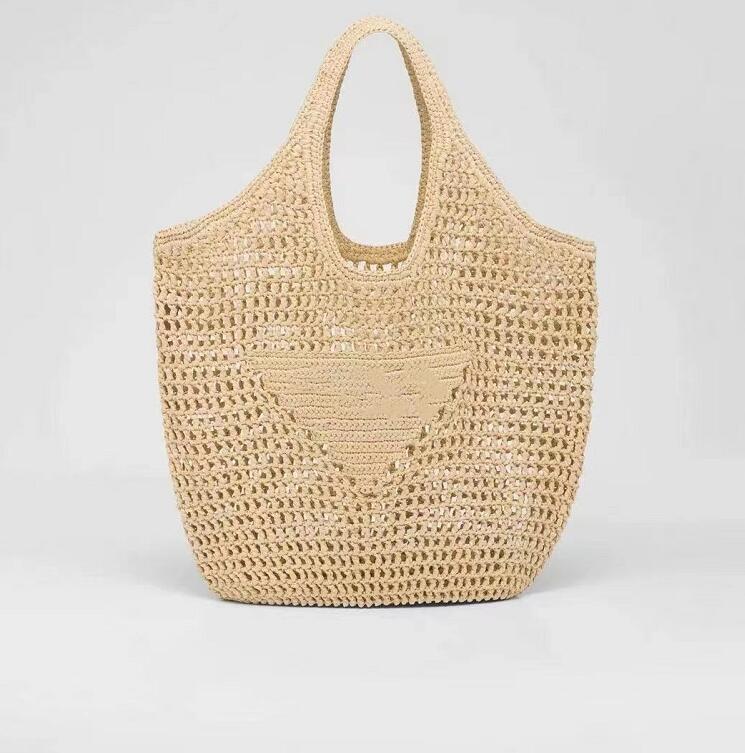 Fashion Triangle Logo Rattan Woven Bag Shoulder Bags Designer Individuality Pure Color Women High Capacity Simple Leisure Fishing Net Handbag, Dusty blue
Fashion Triangle Logo Rattan Woven Bag Shoulder Bags Designer Individuality Pure Color Women High Capacity Simple Leisure Fishing Net Handbag, Dusty blue