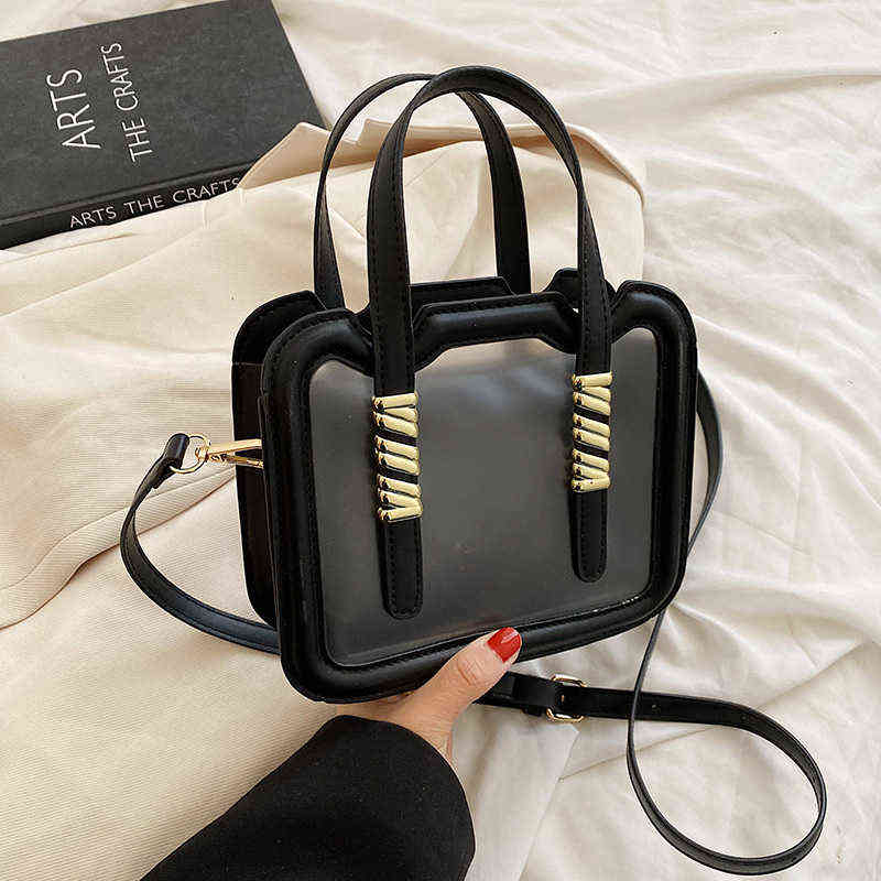 Evening Bags 2 Pcs Translucent Totes Square Handbags 2022 Summer Luxury Fashion Designer Pu Leather Women s Shoulder Crossbody Bag Lady Brand 220428, Black
Evening Bags 2 Pcs Translucent Totes Square Handbags 2022 Summer Luxury Fashion Designer Pu Leather Women s Shoulder Crossbody Bag Lady Brand 220428, Black