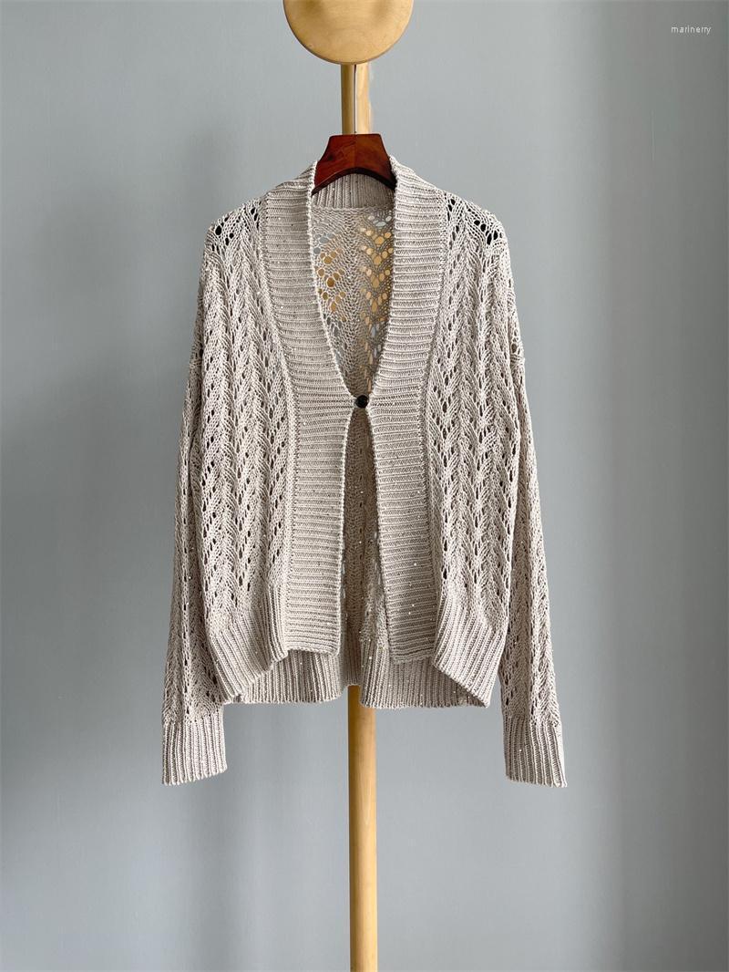 Women' Knits & Tees Summer Cardigans Women 2022 High Quality Hollow Out Silk Linen Blend Knit CardiganWomen' Mari22, Knit cardigan
Women' Knits & Tees Summer Cardigans Women 2022 High Quality Hollow Out Silk Linen Blend Knit CardiganWomen' Mari22, Knit cardigan