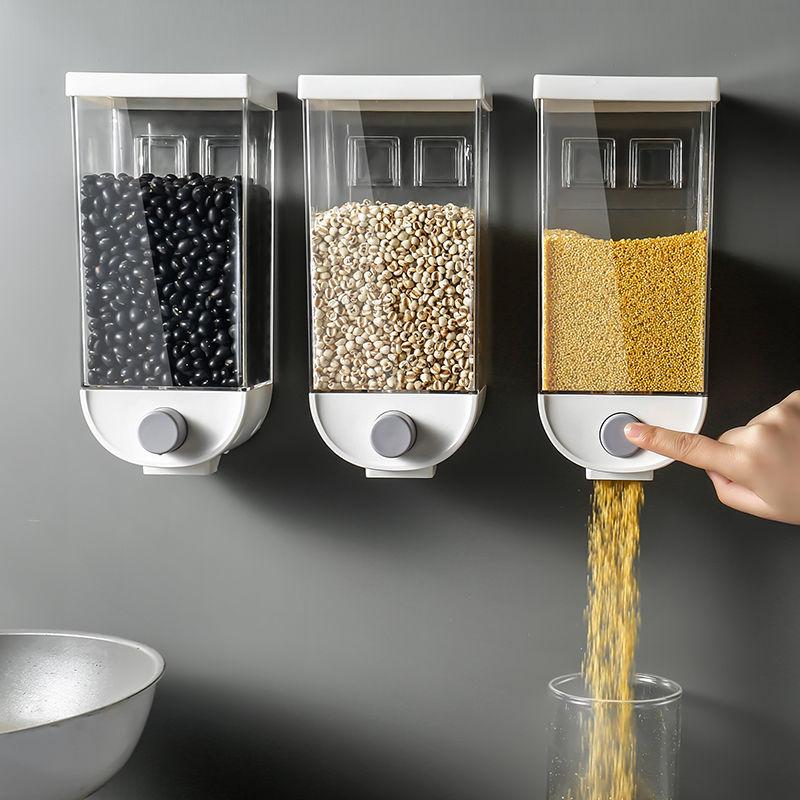 Storage Bottles & Jars Wall Mounted Dry Food Dispenser Rice Cereal Moisture Proof Automatic Racks Sealed Box Containe
Storage Bottles & Jars Wall Mounted Dry Food Dispenser Rice Cereal Moisture Proof Automatic Racks Sealed Box Containe