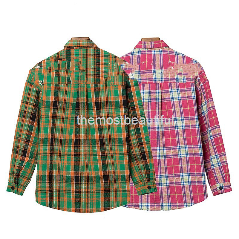 Men' Jackets 22ss Angel back letter square check print male and female couple apple green large shirt, 2# packing bag
Men' Jackets 22ss Angel back letter square check print male and female couple apple green large shirt, 2# packing bag