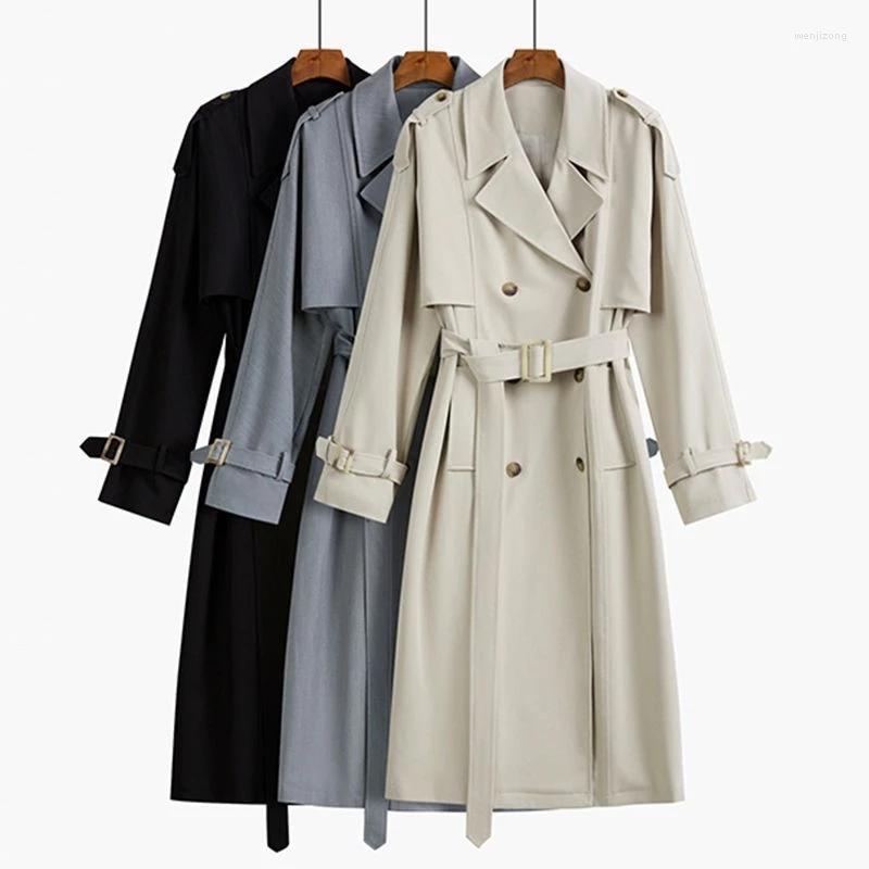 Women's Trench Coats Long Coat With Sashes Solid Ladies Spring Autumn Windbreaker Double Breasted Elegant Overcoat For Female 2022, Blue
Women's Trench Coats Long Coat With Sashes Solid Ladies Spring Autumn Windbreaker Double Breasted Elegant Overcoat For Female 2022, Blue