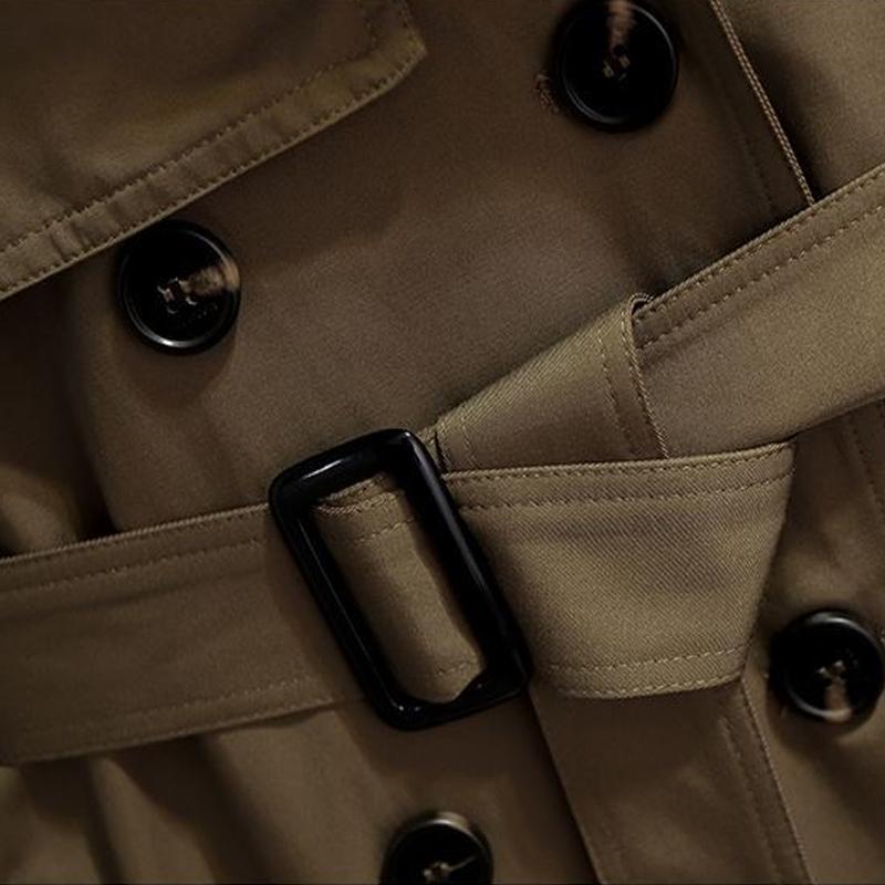 Women's Trench Coats Autumn Winter Elegant Women Double Breasted Solid Coat Vintage Turn-Down Collar Loose With Belt 3XL