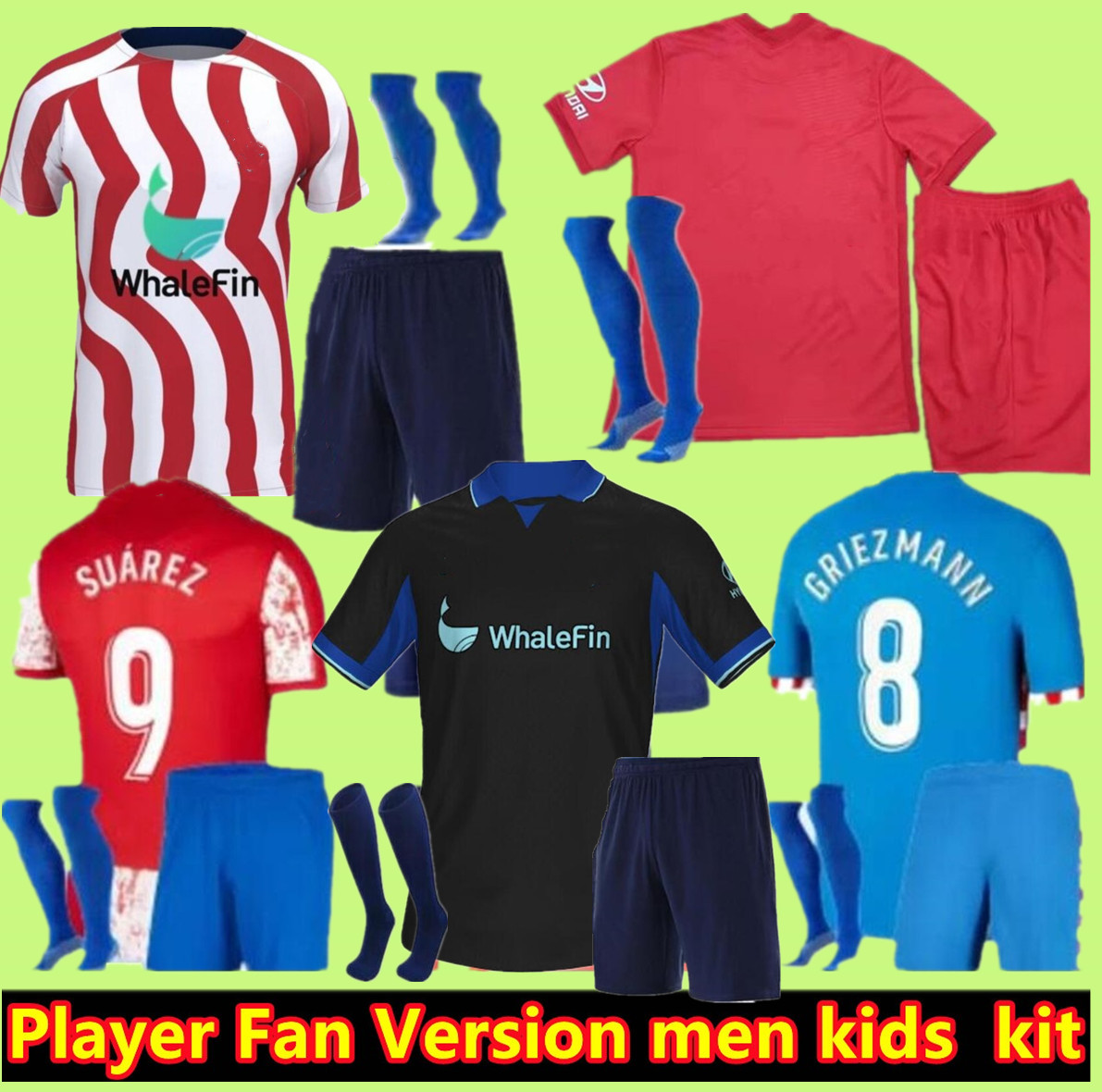 16- SUAREZ soccer jerseys 21 22 23 JOAO FELIX 2021 2022 2023 M. LLORENTE Correa camiseta football men kids kit GRIEZMANN R. DE PAUL Cunha CARRASCO Atletico MadridS, Player version
16- SUAREZ soccer jerseys 21 22 23 JOAO FELIX 2021 2022 2023 M. LLORENTE Correa camiseta football men kids kit GRIEZMANN R. DE PAUL Cunha CARRASCO Atletico MadridS, Player version