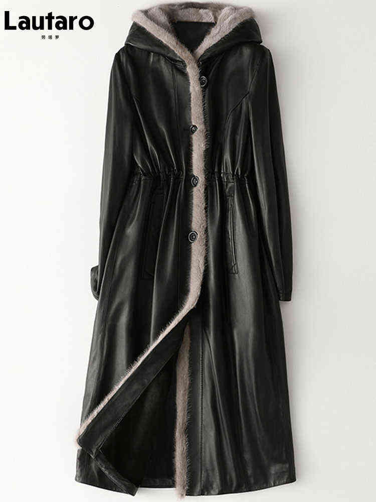 Lautaro Winter Long Warm Thick Black Leather Jacket Women With Fur Inside Elegant Luxury Fake Fur Lined Jacket Parka Fashion 2021 J220727
Lautaro Winter Long Warm Thick Black Leather Jacket Women With Fur Inside Elegant Luxury Fake Fur Lined Jacket Parka Fashion 2021 J220727
