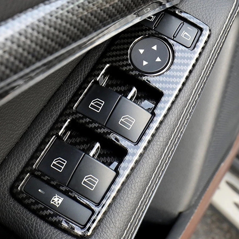 For Mercedes Benz W204 GLA X156 CLA C117 A W176 B W246 Class Car Window Glasses Lift Button Cover Switch Frame Trim9159687