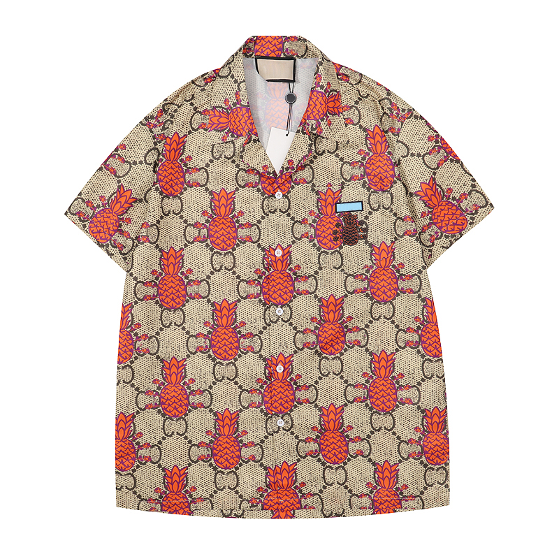 Summer Short Sleeve Designers Bowling Shirts Men Fashion Letter Print Dress Shirts Man Casual Silk Shirt M-3XL, Customize
Summer Short Sleeve Designers Bowling Shirts Men Fashion Letter Print Dress Shirts Man Casual Silk Shirt M-3XL, Customize