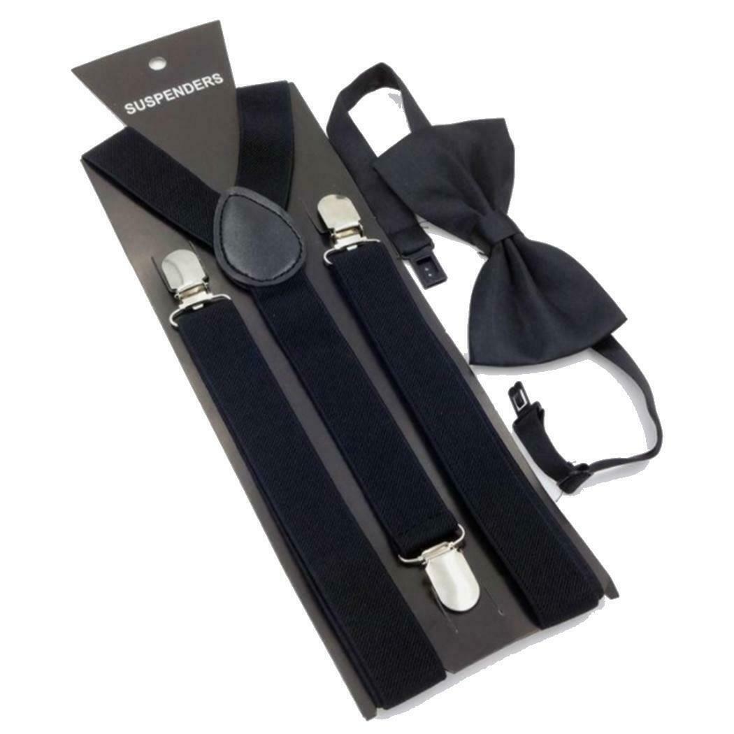 New Unisex Adult 3 Clips Suspenders Clip-on Y Back Elastic with Bow Tie Set Adjustable Braces Christmas Wedding gift 42 color SY222
New Unisex Adult 3 Clips Suspenders Clip-on Y Back Elastic with Bow Tie Set Adjustable Braces Christmas Wedding gift 42 color SY222