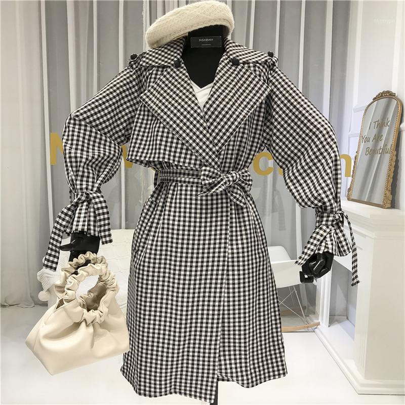 Women's Trench Coats Autumn Vintage Long Coat Women 2022 Chic Sashes Pockets Elegant Office Lady Outwear Female Feminine Windbreaker FY74, Lattice
Women's Trench Coats Autumn Vintage Long Coat Women 2022 Chic Sashes Pockets Elegant Office Lady Outwear Female Feminine Windbreaker FY74, Lattice