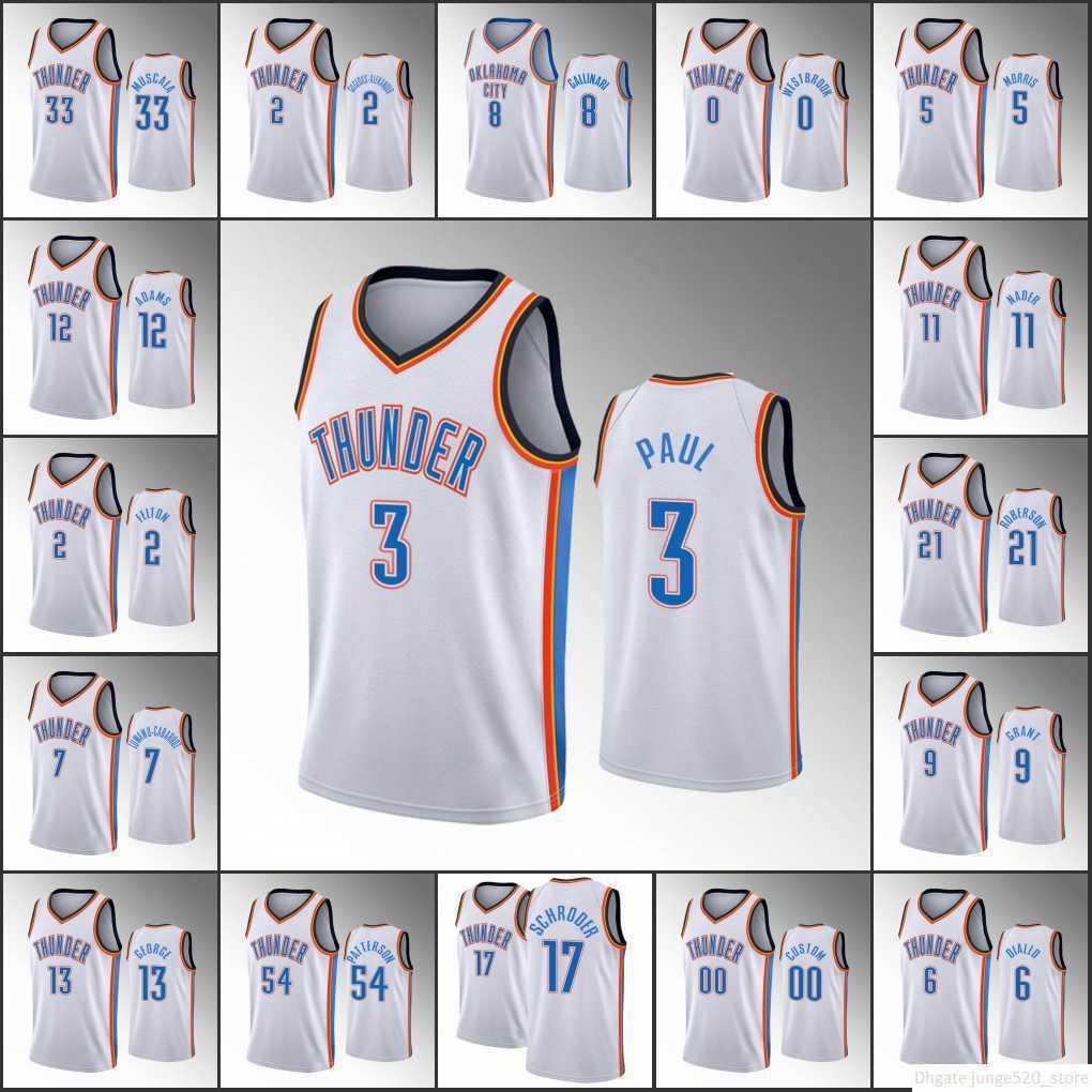 Jersey Basketball''nba''Screen Print Oklahoma City''Thunder''Men Shai Gilgeous-Alexander Chris Paul Danilo Gallinari Association Custo
Jersey Basketball''nba''Screen Print Oklahoma City''Thunder''Men Shai Gilgeous-Alexander Chris Paul Danilo Gallinari Association Custo