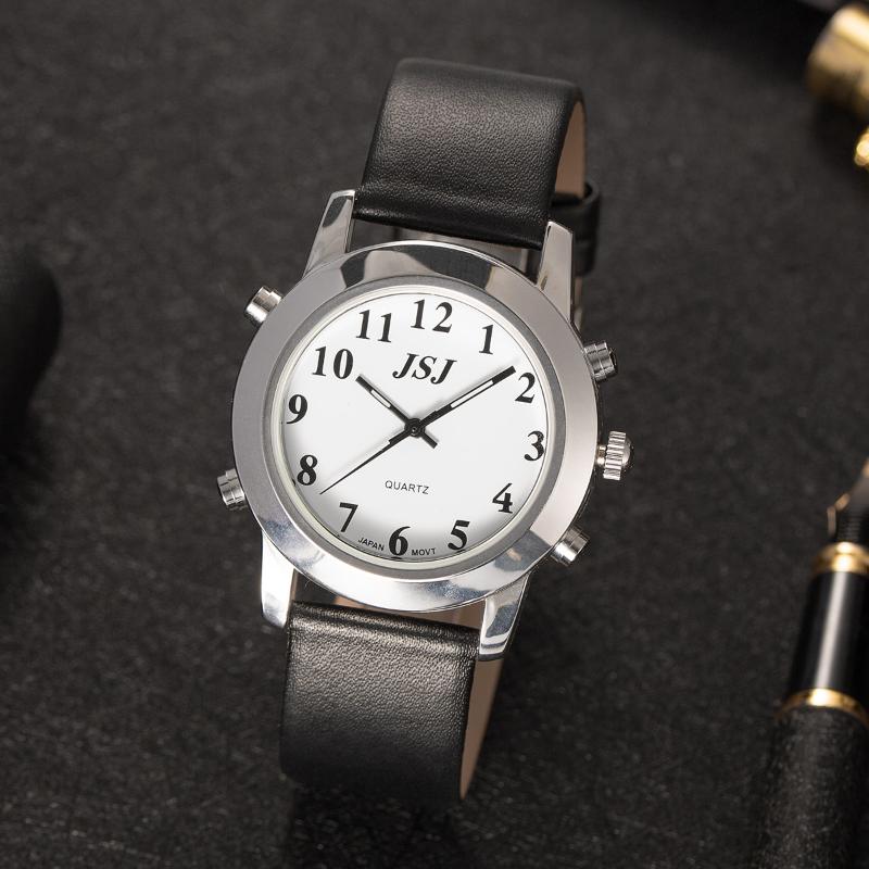 Wristwatches Portuguese Talking Watch For Blind People Or Visually Impaired With Black Leather Band, Bg-pt-b
Wristwatches Portuguese Talking Watch For Blind People Or Visually Impaired With Black Leather Band, Bg-pt-b