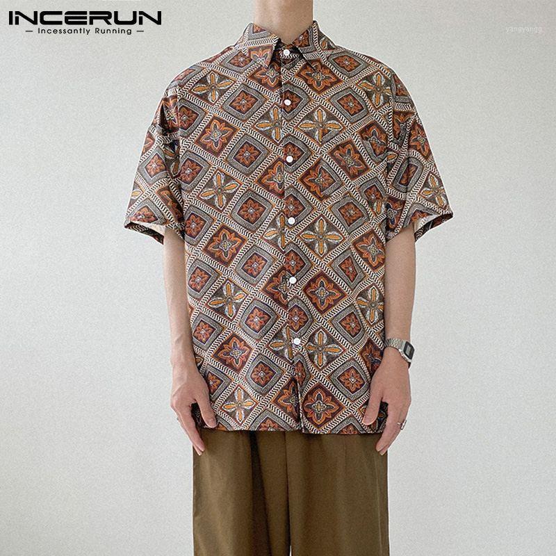 Summer Printed Men Shirts Short Sleeve Turn Down Collar Blouse Man Vintage Button Camisa Loose Pockets Blusas -5XL Men' Casual, Green
Summer Printed Men Shirts Short Sleeve Turn Down Collar Blouse Man Vintage Button Camisa Loose Pockets Blusas -5XL Men' Casual, Green