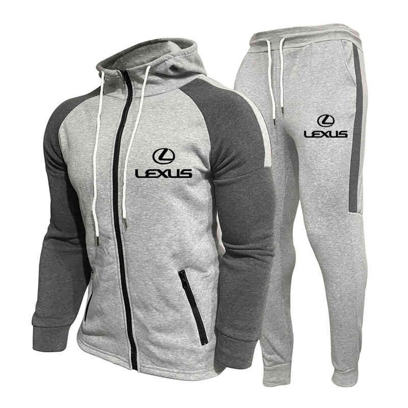 New Windproof Men's Jacket Set Lexus Car Print High Quality Sportswear Hooded Zip Sweatshirt+pants 2-piece, Navy blue
New Windproof Men's Jacket Set Lexus Car Print High Quality Sportswear Hooded Zip Sweatshirt+pants 2-piece, Navy blue