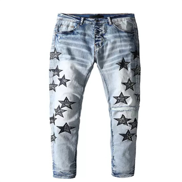 Luxurys Designers Jeans Distressed France Fashion Pierre Straight Men's Biker Hole Light Wash Ripped Wallflower Regular Skinny Printing Bootcut Size 39 A Nice Top, Blue
Luxurys Designers Jeans Distressed France Fashion Pierre Straight Men's Biker Hole Light Wash Ripped Wallflower Regular Skinny Printing Bootcut Size 39 A Nice Top, Blue
