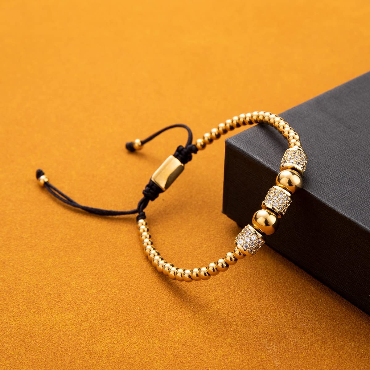 Imperial Crown King Mens Bracelet Pave CZ ,Gold Bracelets for Men Luxury Charm Fashion Cuff Bangle Crown Birthday Jewelry
