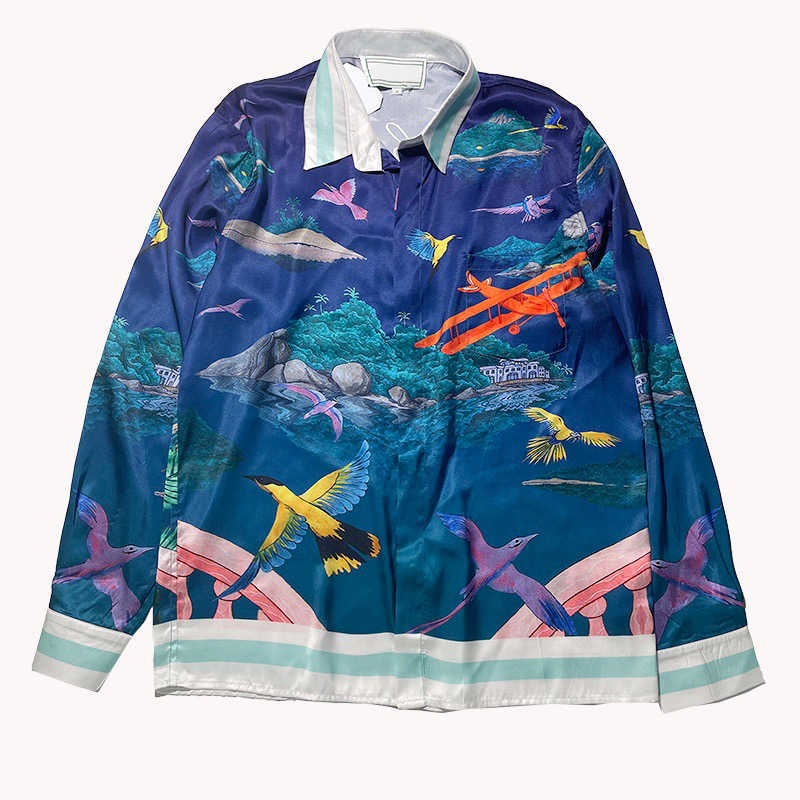 22SS Casabblannca Sicilian Shirts Man Women Fashion Summer Beach Vacation Long Sleeve Hawaii FZCS146, As pics
22SS Casabblannca Sicilian Shirts Man Women Fashion Summer Beach Vacation Long Sleeve Hawaii FZCS146, As pics