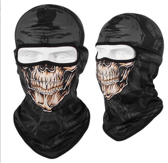 Hot CS Cosplay Ghost Skull mask tactical Full Face Masks Motorcycle Biker cycling Balaclava Breathing Dustproof Windproof mask Skiing sport hood