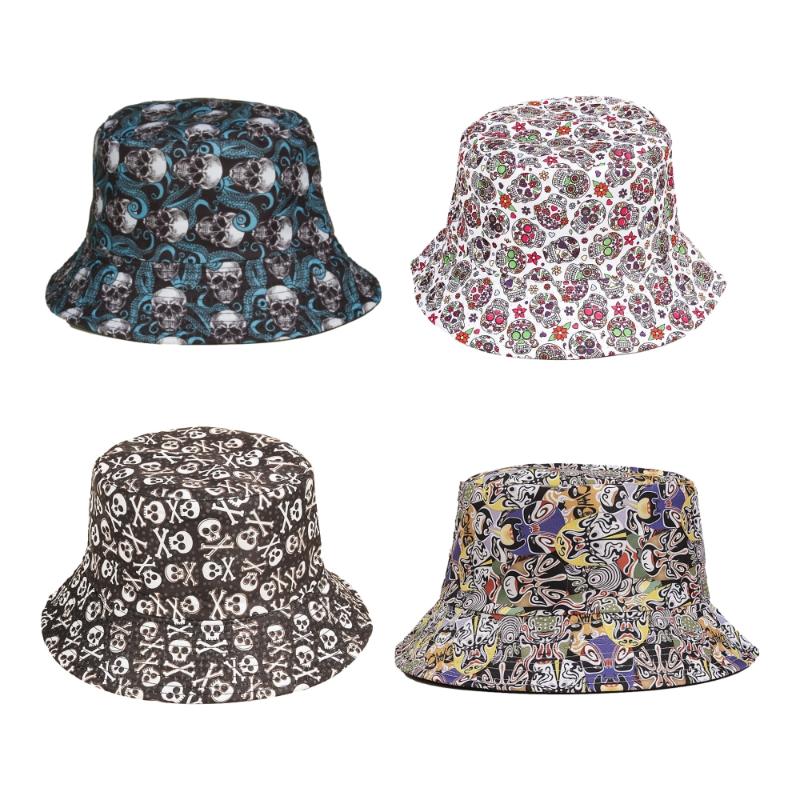 Berets Unisex Bucket Hat Beach Sun Fishing For Men Women Teens Summer Outdoor Reversible Double-Side-Wear Skull Fisherman CapBerets, 02
Berets Unisex Bucket Hat Beach Sun Fishing For Men Women Teens Summer Outdoor Reversible Double-Side-Wear Skull Fisherman CapBerets, 02