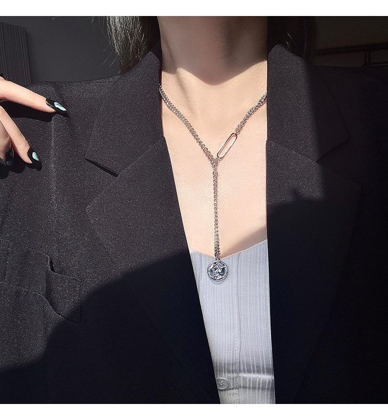 Pendant Necklaces Fashion Hip-Hop Pin Round Necklace Irregular Silver Color For Women Girls Simple Long Chain Daily Party Bar Accessory Gift
Pendant Necklaces Fashion Hip-Hop Pin Round Necklace Irregular Silver Color For Women Girls Simple Long Chain Daily Party Bar Accessory Gift
