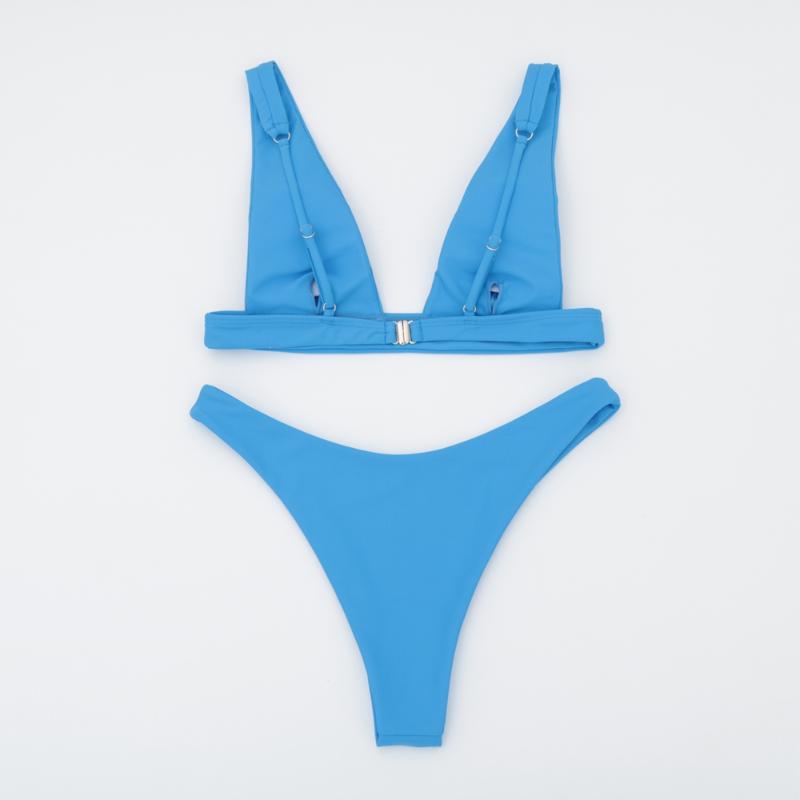 Women's Swimwear Sexy Bikini 2025 Solid Swimsuit Women Push Up Set Brazilian Bathing Suit Summer Beach Wear Swimming XL
