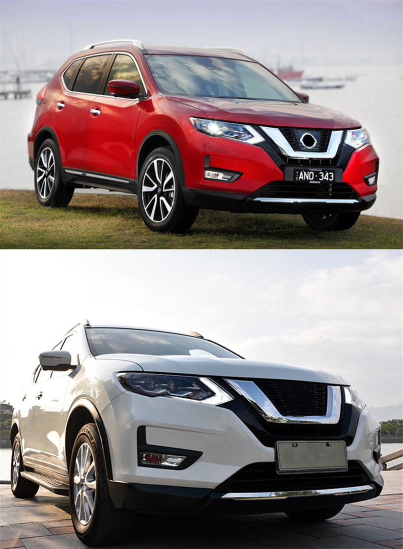 2PCS LED Headlights For Nissan X-Trail 20 17-20 20 Car Lights Angel Eyes Xenon HID KIT Fog Lights Daytime Running Light