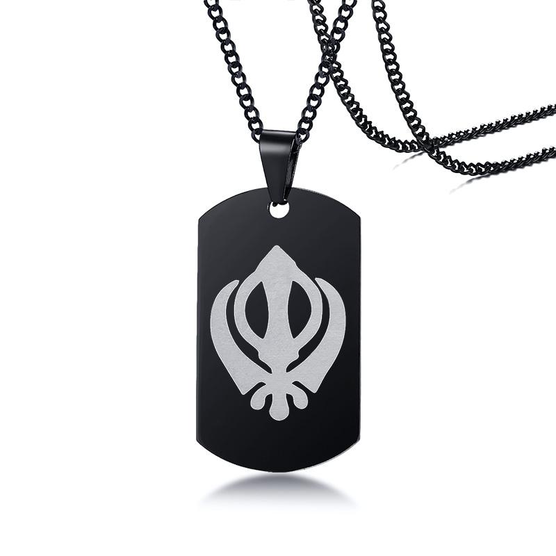 Pendant Necklaces Stainless Steel Sikhism Sikh Necklace Khanda Symbol Dogtag For Men India Pakistan Malaysia ReligiousPendant
Pendant Necklaces Stainless Steel Sikhism Sikh Necklace Khanda Symbol Dogtag For Men India Pakistan Malaysia ReligiousPendant