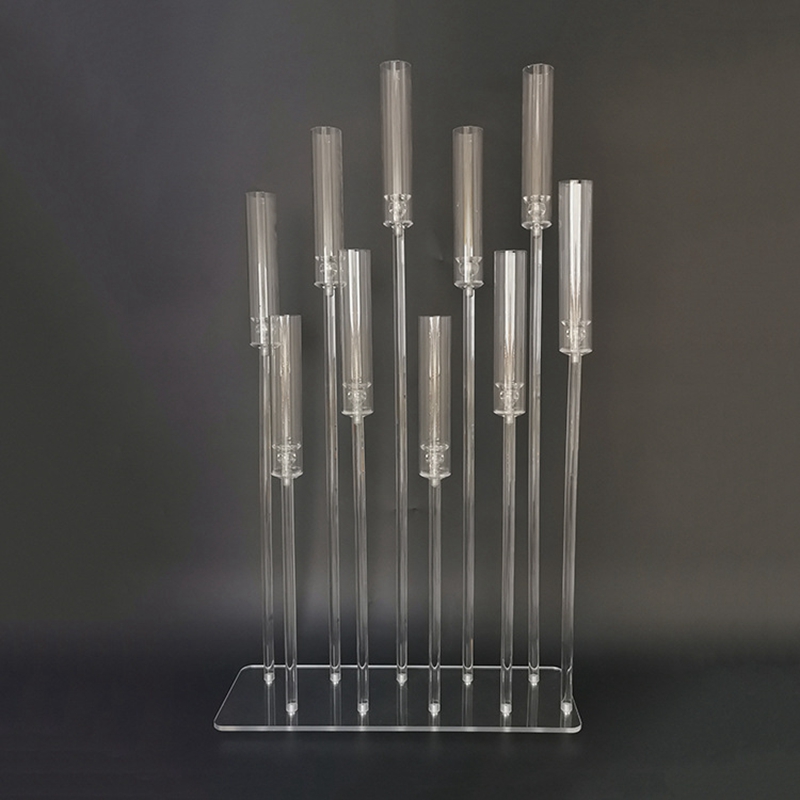 decoration Acrylic Candelabra Clear Candle Holders Wedding Candlesticks Table Centerpieces Flower Stand Holder Big Candelabrum imake116 XJ260305