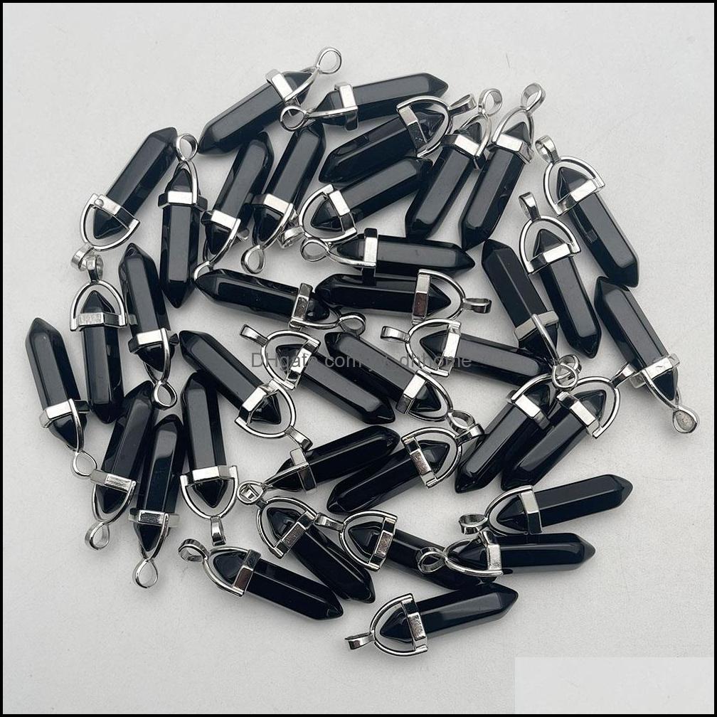 Charms Jewelry Findings Components Natural Stone Crystal Pillar Black Onyx Opal Rose Quartz Chakra Pendants For Making Diy Necklace Earrin
Charms Jewelry Findings Components Natural Stone Crystal Pillar Black Onyx Opal Rose Quartz Chakra Pendants For Making Diy Necklace Earrin