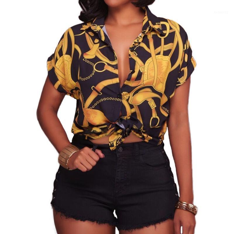 Women' Blouses & Shirts Black White Chain Print Shirt Blouse Summer 2022 Short Sleeve Office Lady Women Tops Blusas Femme
Women' Blouses & Shirts Black White Chain Print Shirt Blouse Summer 2022 Short Sleeve Office Lady Women Tops Blusas Femme