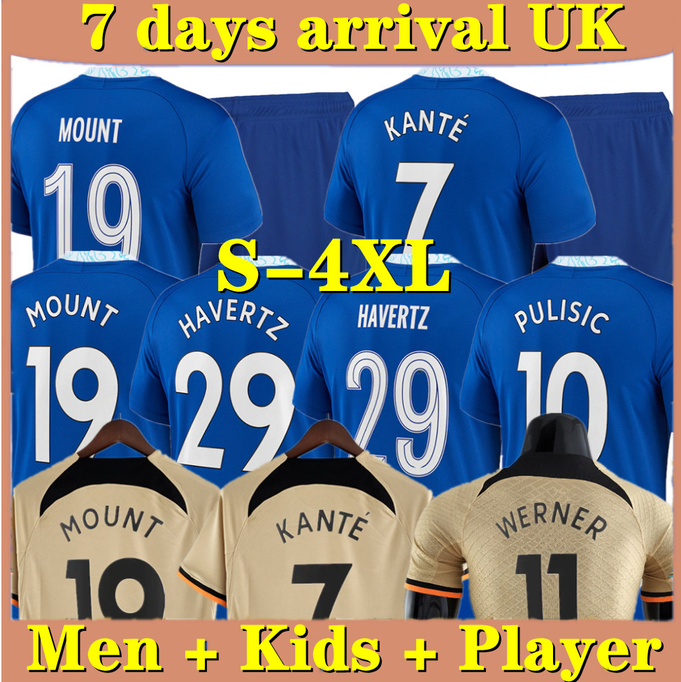 S-4XL CFC Soccer Jersey Player Version PULISIC MOUNT HAVERTZ ZIYECH 2022 2023 football shirt men kids set WERNER HUDSON KANTE uniform set T. SILVA, 22/23 kids-home
S-4XL CFC Soccer Jersey Player Version PULISIC MOUNT HAVERTZ ZIYECH 2022 2023 football shirt men kids set WERNER HUDSON KANTE uniform set T. SILVA, 22/23 kids-home