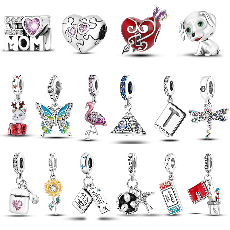 925 Silver Fit Pandora Charm 925 Bracelet New Arrival Genuine Silver Color Pendant Bulldozer Sunflower Pyramid charms set Pendant DIY Fine Beads Jewelry
925 Silver Fit Pandora Charm 925 Bracelet New Arrival Genuine Silver Color Pendant Bulldozer Sunflower Pyramid charms set Pendant DIY Fine Beads Jewelry