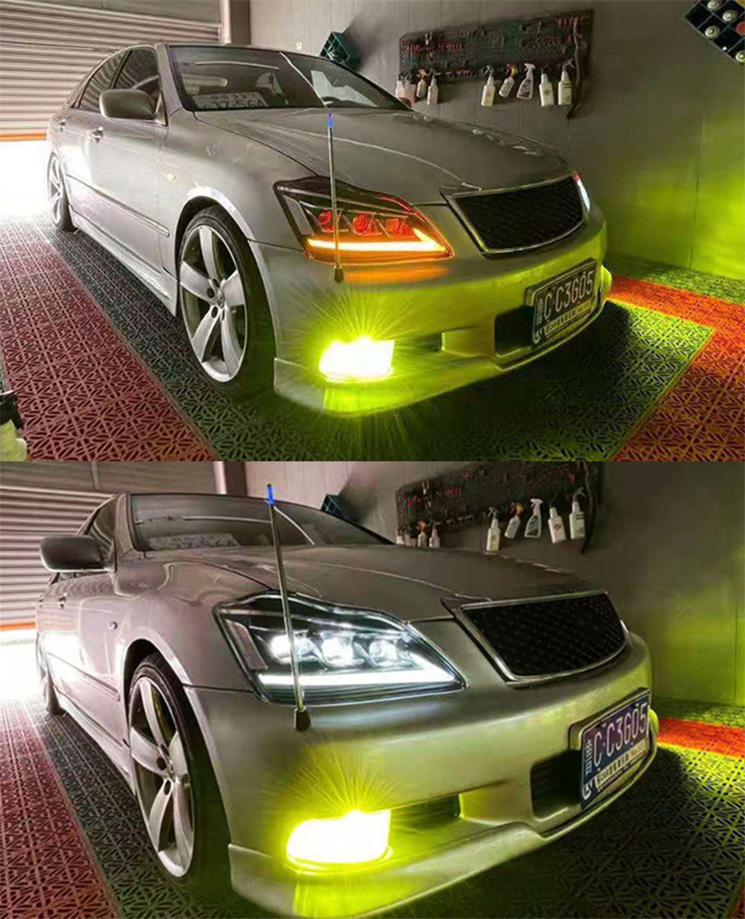 Automobile Lights For Toyota CROWN LED Headlight 2003-2009 Daytime Running Headlights LED Turn Signal Front Lamp