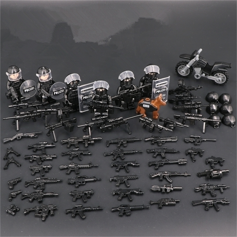 MOC SWAT City Dog Army Soldiers Gun Helmet Parts Building Blocks Military Weapon Model Accessories Figures Mini Toys Gift 220725
MOC SWAT City Dog Army Soldiers Gun Helmet Parts Building Blocks Military Weapon Model Accessories Figures Mini Toys Gift 220725