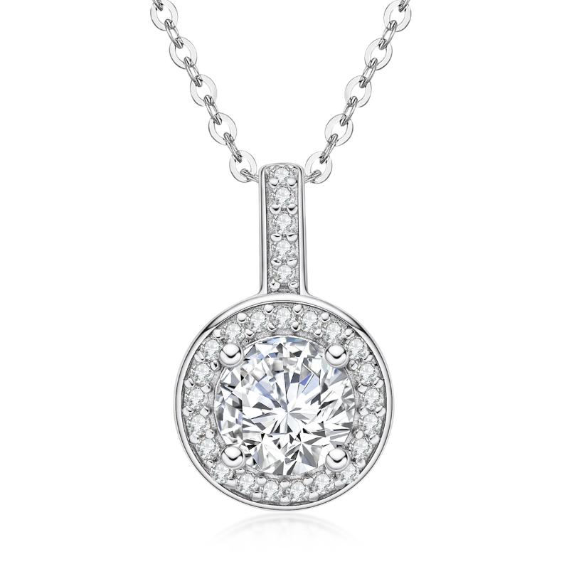 Pendant Necklaces Anu 1ct D Color Moissanite Luxury Necklace 925 Sterling Silver 40+2+3cm Jewelry
Pendant Necklaces Anu 1ct D Color Moissanite Luxury Necklace 925 Sterling Silver 40+2+3cm Jewelry