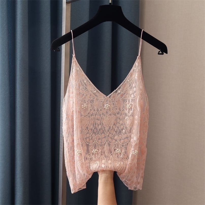 Fashion Women Bead Work Camis Femme Lady Sexy Club Camisole Bling Shiny Sequined Tanks Top 220318, Apricot
Fashion Women Bead Work Camis Femme Lady Sexy Club Camisole Bling Shiny Sequined Tanks Top 220318, Apricot