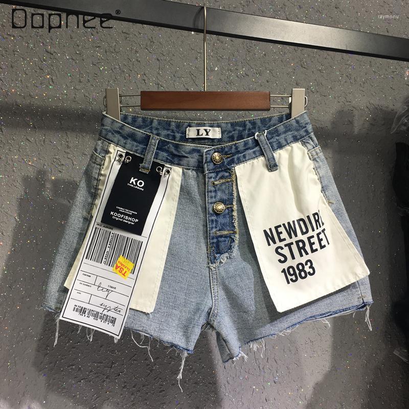 Women' Jeans Summer Korean Style Stitching Contrast Color Denim Women' European Reverse Wear High Waist Pants ShortsWomen, Light blue
Women' Jeans Summer Korean Style Stitching Contrast Color Denim Women' European Reverse Wear High Waist Pants ShortsWomen, Light blue