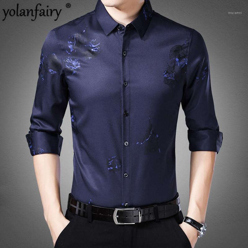 Spring Real Silk Men Shirt Korean Black Long Sleeve Clothes 2022 Mens Shirts Casual Slim Fit Camisa Hombre KJ1964 Men's
Spring Real Silk Men Shirt Korean Black Long Sleeve Clothes 2022 Mens Shirts Casual Slim Fit Camisa Hombre KJ1964 Men's