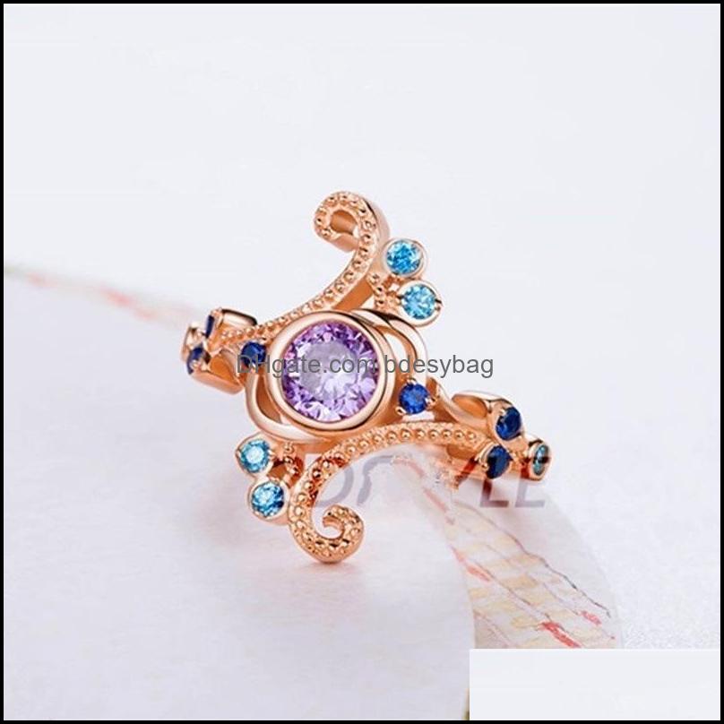 Wedding Rings Princess Cut Rose Gold Micro-Inlaid Zircon Ring Womens Engagement Jewelry Drop Delivery 2021 Yutqm
Wedding Rings Princess Cut Rose Gold Micro-Inlaid Zircon Ring Womens Engagement Jewelry Drop Delivery 2021 Yutqm