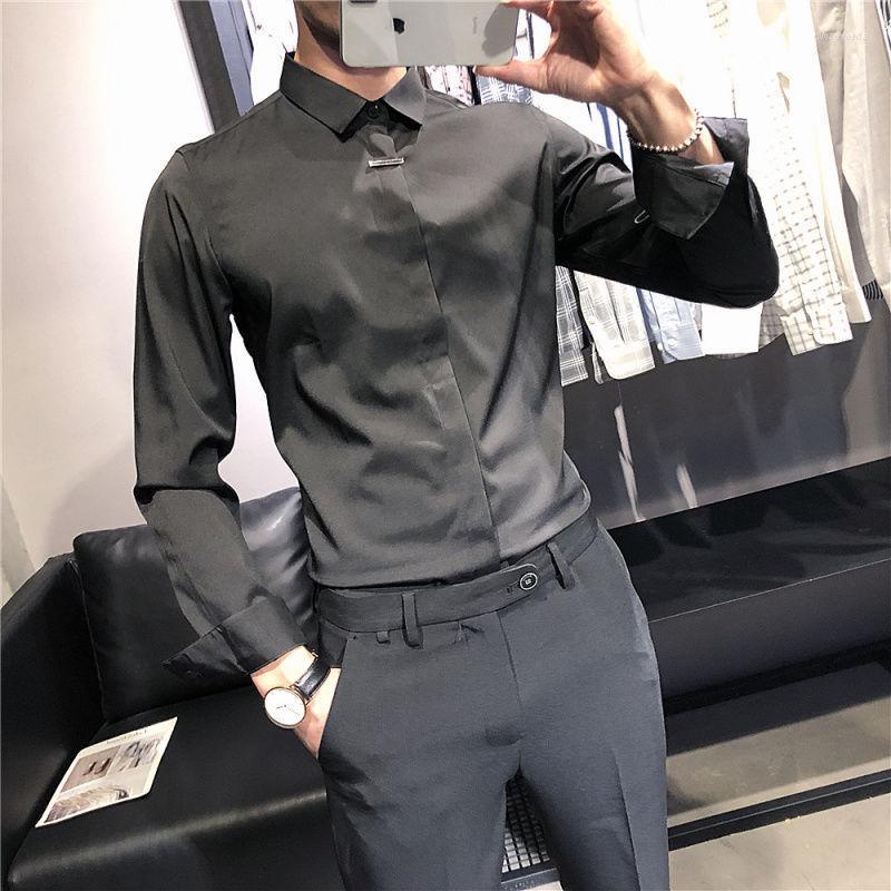 Men's Dress Shirts 2022 Fashion Spring Autumn Men Casual Slim Fit Shirt Male Solid Color Formal Business Social Blouse D265 Dway22, Orange
Men's Dress Shirts 2022 Fashion Spring Autumn Men Casual Slim Fit Shirt Male Solid Color Formal Business Social Blouse D265 Dway22, Orange
