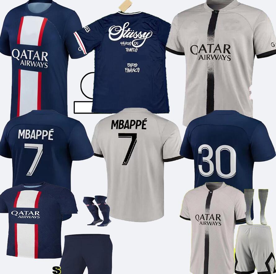 MESSIs 22 23 HAKIMI RAMOS 4th soccer jersey MBAPPE VERRATTI MARQUINHOS KIMPEMBE Icardi maillot de foot Stussy x psgs special RONALDOs kids kit football shirts, Special edition
MESSIs 22 23 HAKIMI RAMOS 4th soccer jersey MBAPPE VERRATTI MARQUINHOS KIMPEMBE Icardi maillot de foot Stussy x psgs special RONALDOs kids kit football shirts, Special edition
