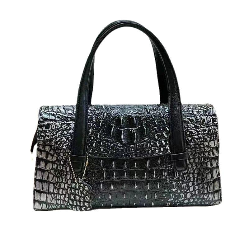 Evening Bags Embossed Alligator Print Handbag First Layer Leather One-Shoulder Crossbody Square Bag European And American Fashion Ladies, Black
Evening Bags Embossed Alligator Print Handbag First Layer Leather One-Shoulder Crossbody Square Bag European And American Fashion Ladies, Black