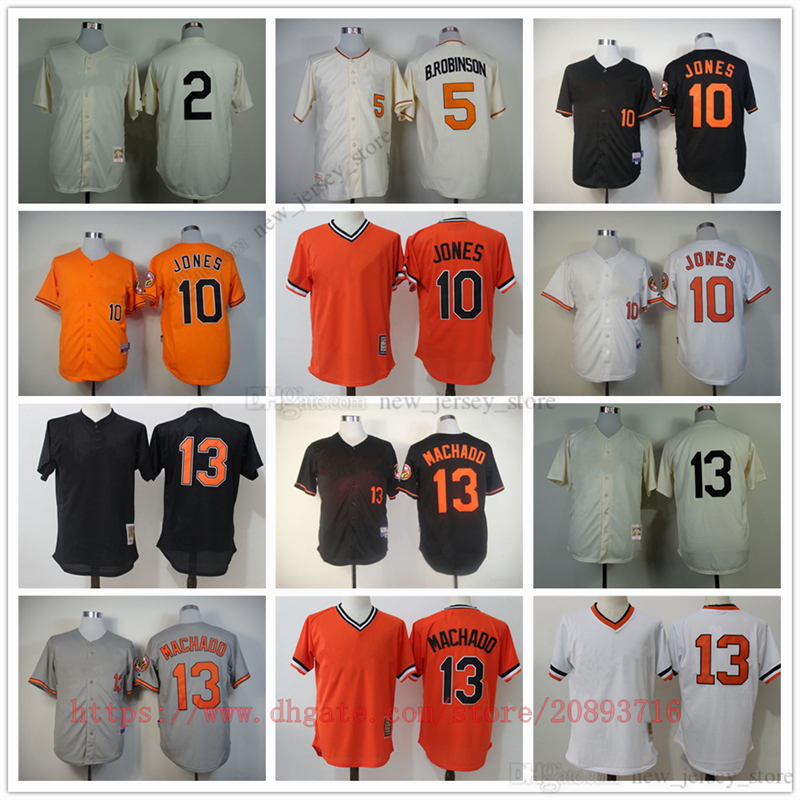 Movie College MitchellNess Baseball Wears Jerseys Stitched 13 MannyMachado 10 AdamJones 5 BrooksRobinson All Stitched Away Breathable Sport Sale High Quality, As picture (with team logo) 
Movie College MitchellNess Baseball Wears Jerseys Stitched 13 MannyMachado 10 AdamJones 5 BrooksRobinson All Stitched Away Breathable Sport Sale High Quality, As picture (with team logo)